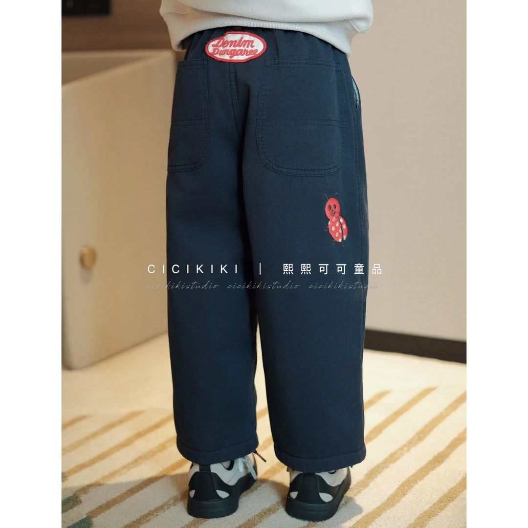 【熙熙可可】2025女童冬季新款百搭韩版加绒加厚时尚企鹅裤 KZ25112