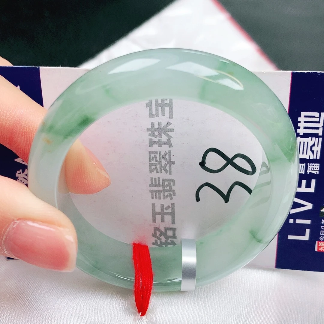 翡翠未镶嵌手镯缅甸天然a货翡翠手镯53贵