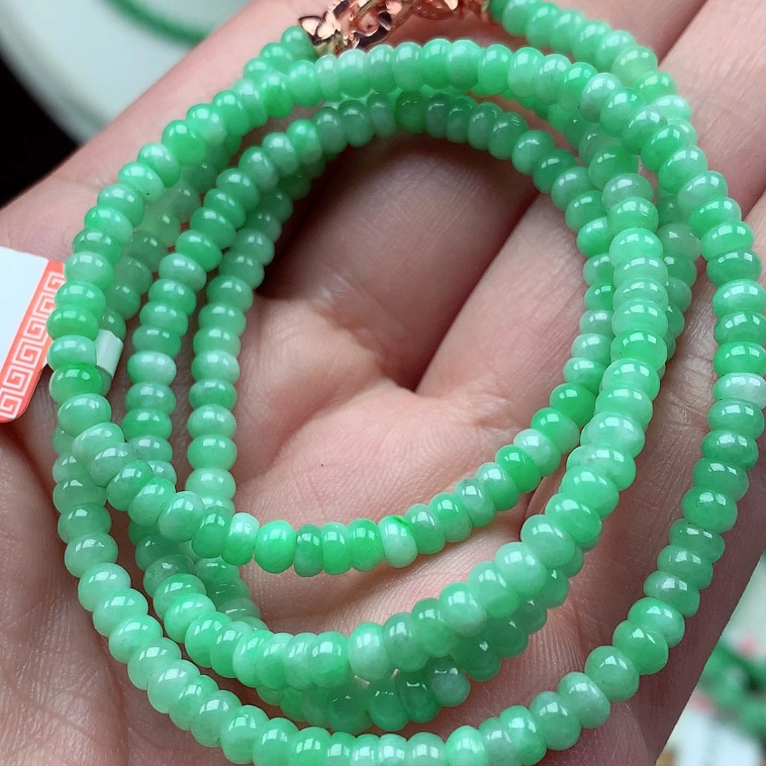 翡翠未镶嵌毛衣链翡翠