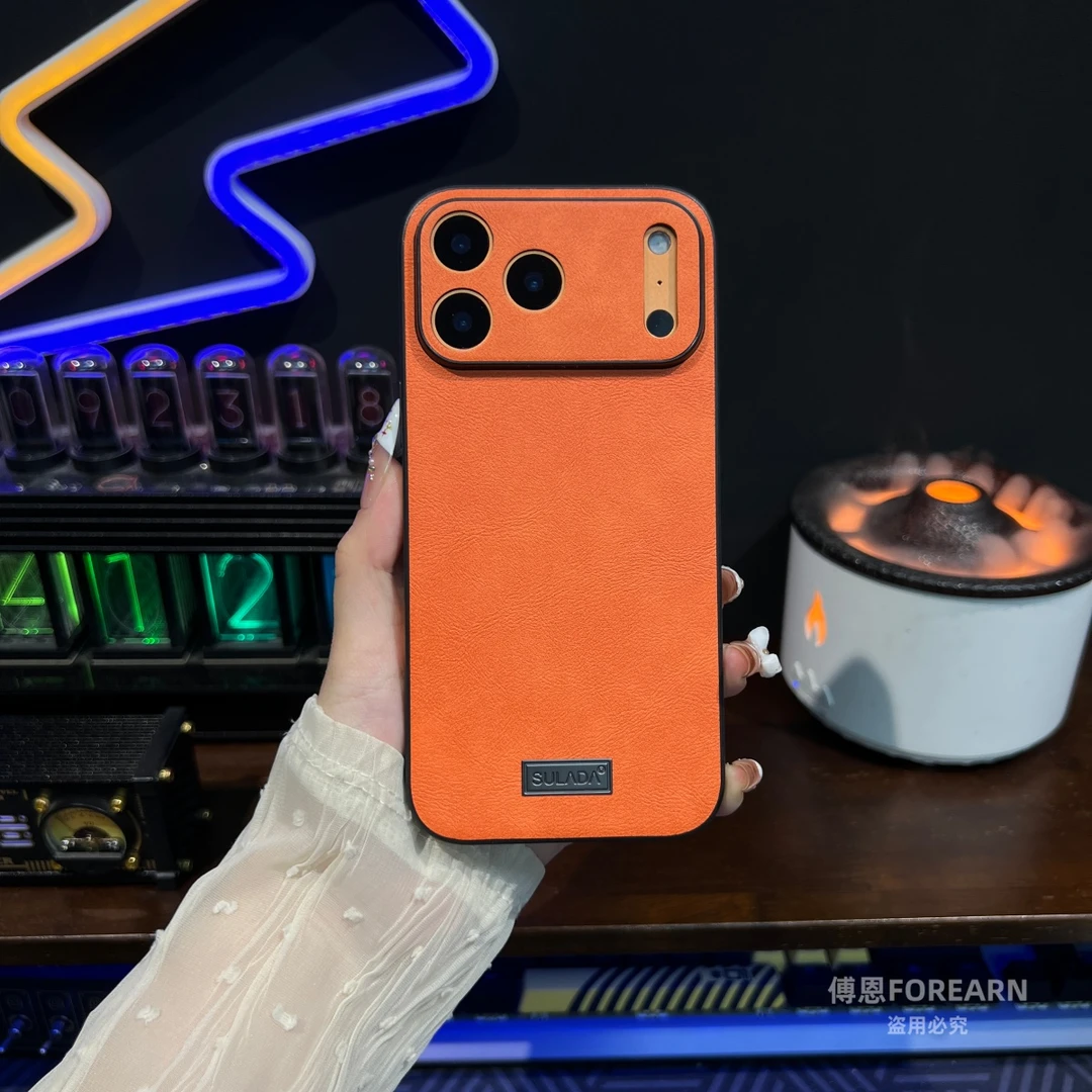 适用于iPhone苹果17ProMax手机壳17pro素皮Air全包防摔保护套17