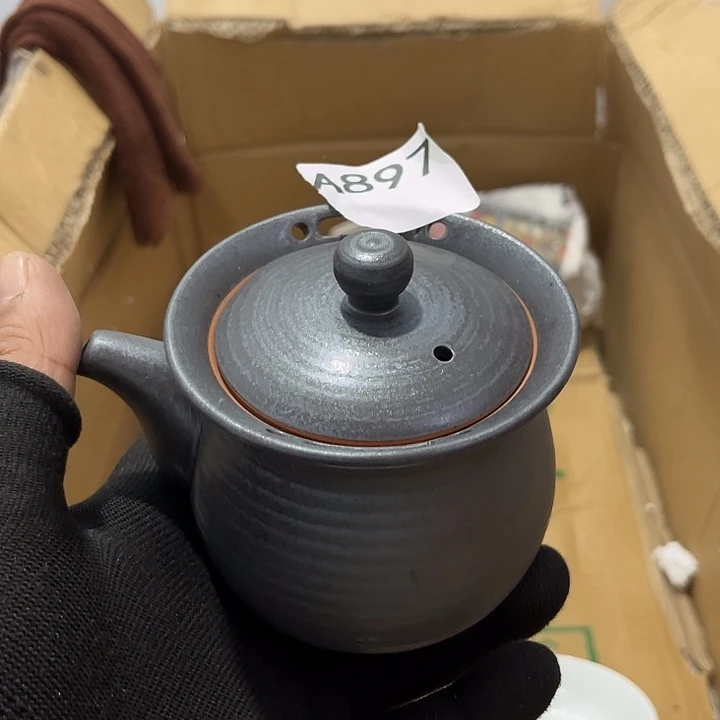 瓷片茶摆件工艺品摆件666
