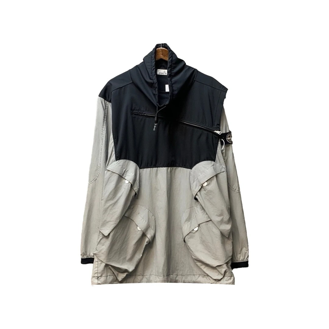 Stone island 石头岛/06176/四袋毕业冲锋衣尺码XL 黑色