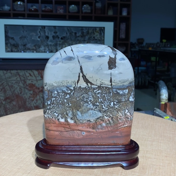 广西国画石摆件，观赏收藏