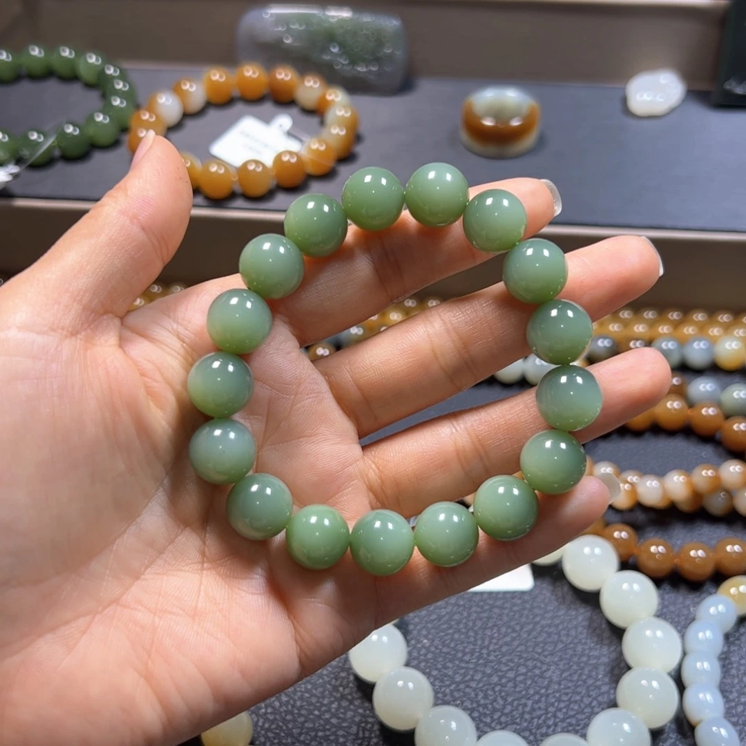 和田玉手链未镶嵌艾****)