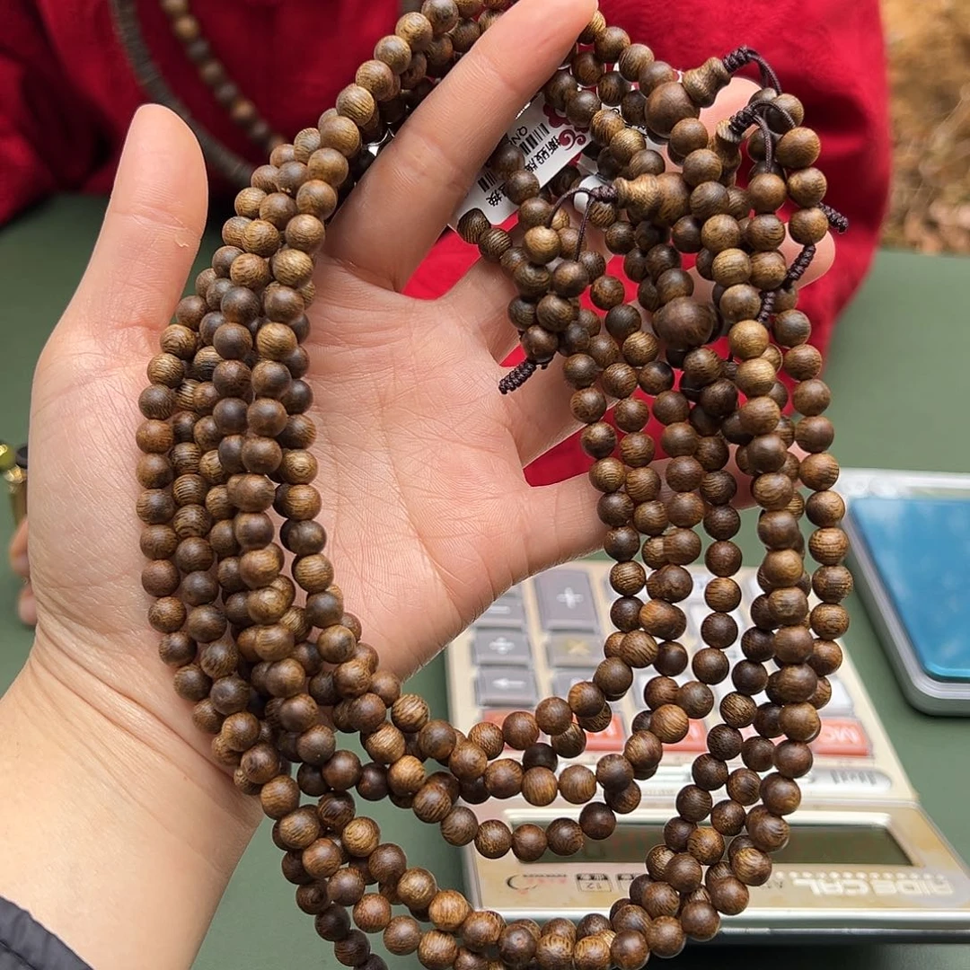 沉香手串金沙叶13克0.6多样性发一条