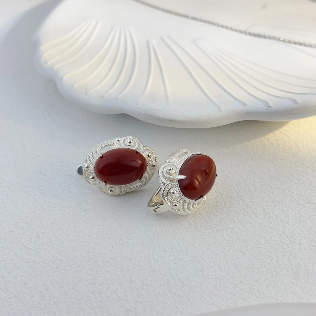 足银耳饰 爱敏首饰纯银耳钉640837