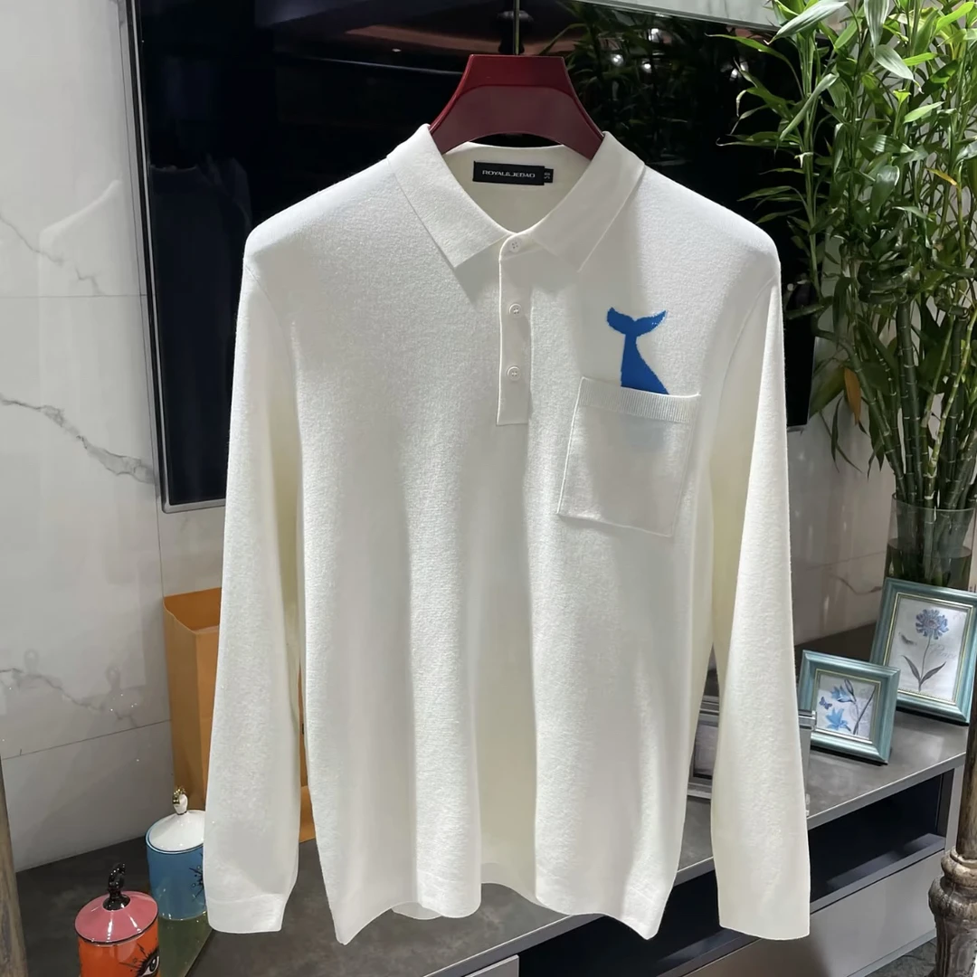 【孟璐高端·轻奢男装】LL｜MENGLU2025｜高端欧货长袖POLO毛衫
