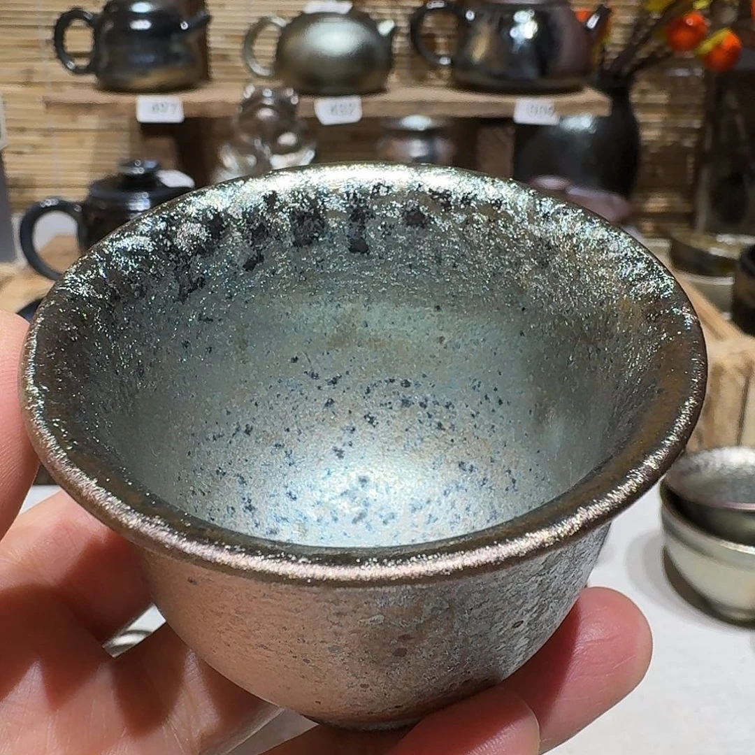 壶建水紫陶紫泥柴烧杯