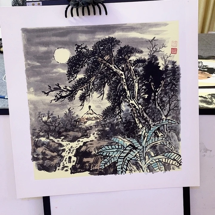 国画张圣敏先生纯手绘作品