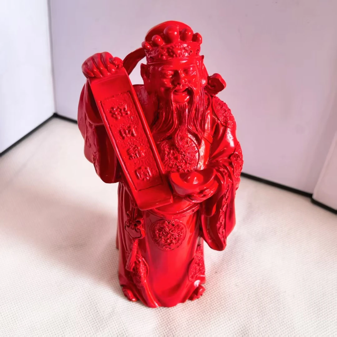 天然辰砂（老银工厂3号店）3精品时尚天然辰砂财神摆件