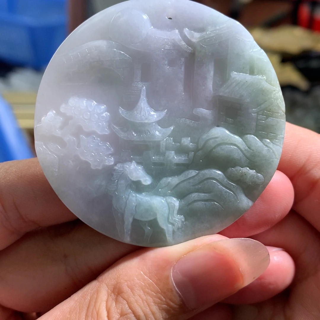 翡翠未镶嵌颈饰翡翠