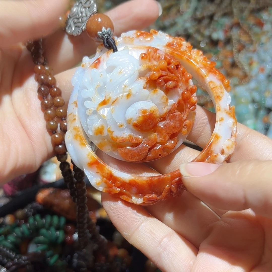 翡翠未镶嵌颈饰原创