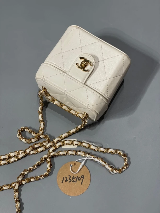 95新 Chanel/香奈儿 夏七中古/白金小盒子/单肩包1235109