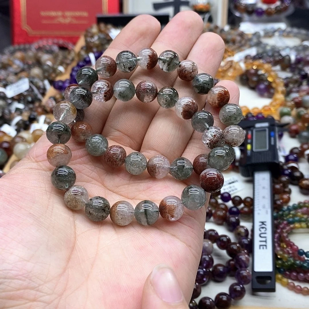 水晶手链未镶嵌多样性发货发一条