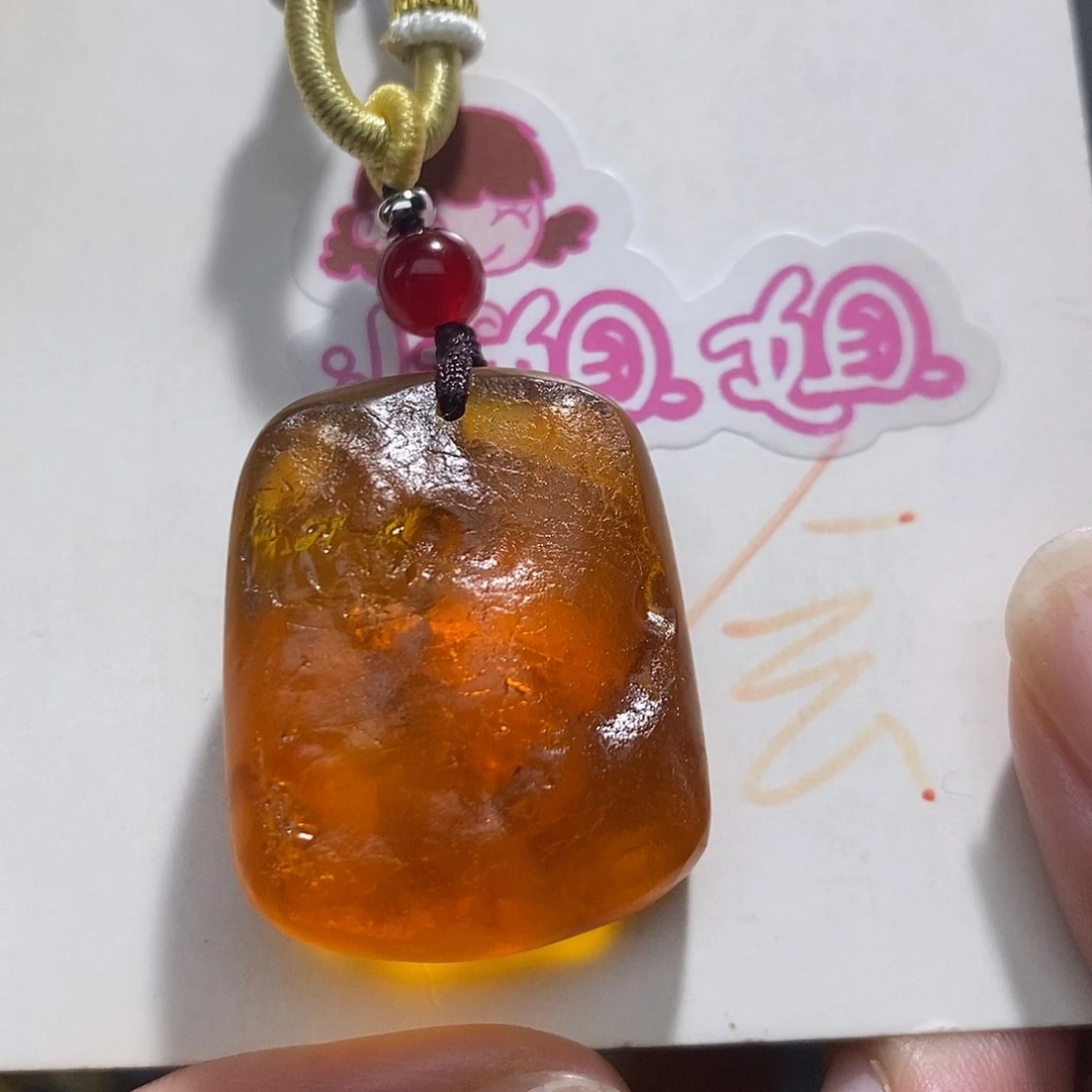 琥珀未镶嵌珠宝奇石蜜蜡吊坠