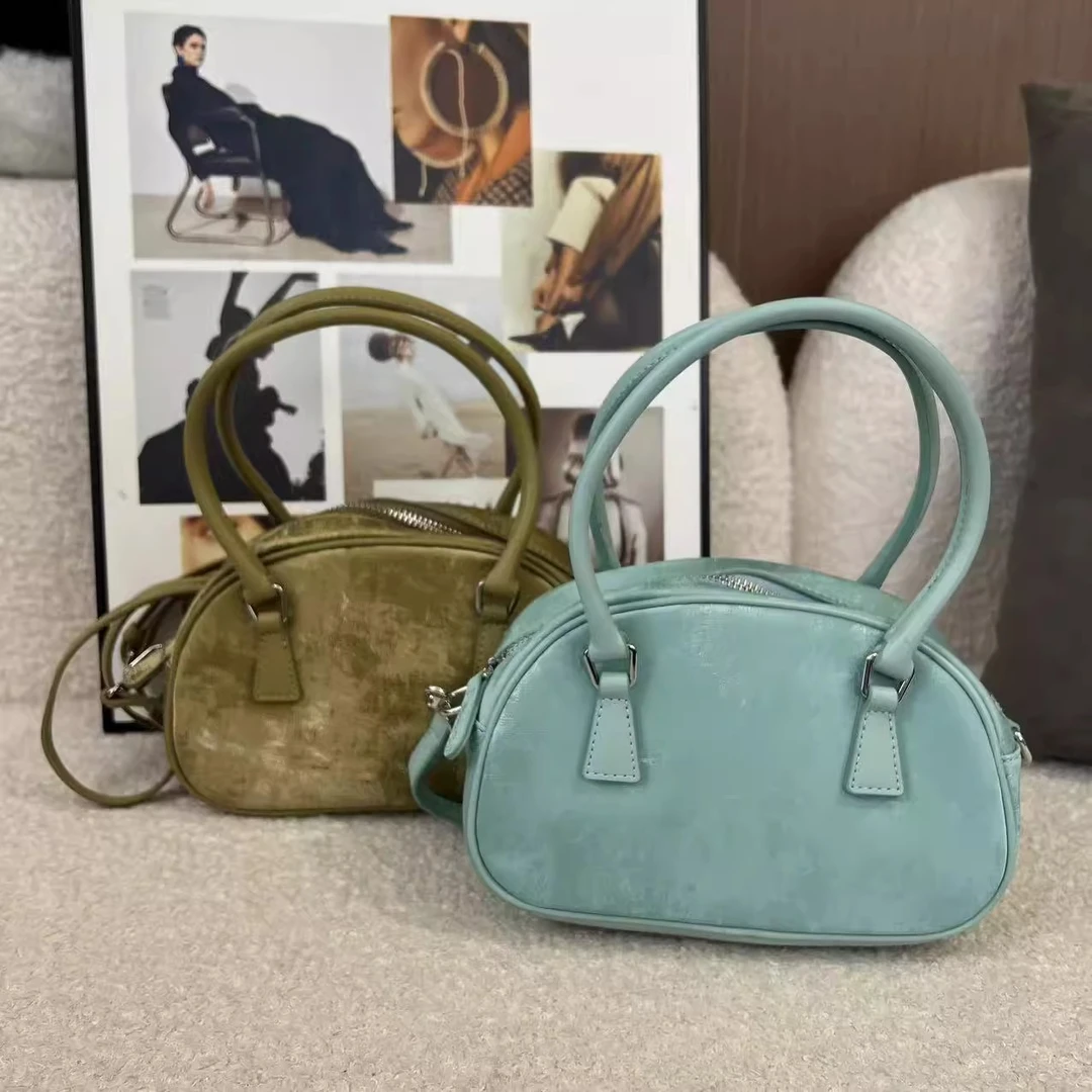 新中式国风纯色手提单肩斜挎包6717