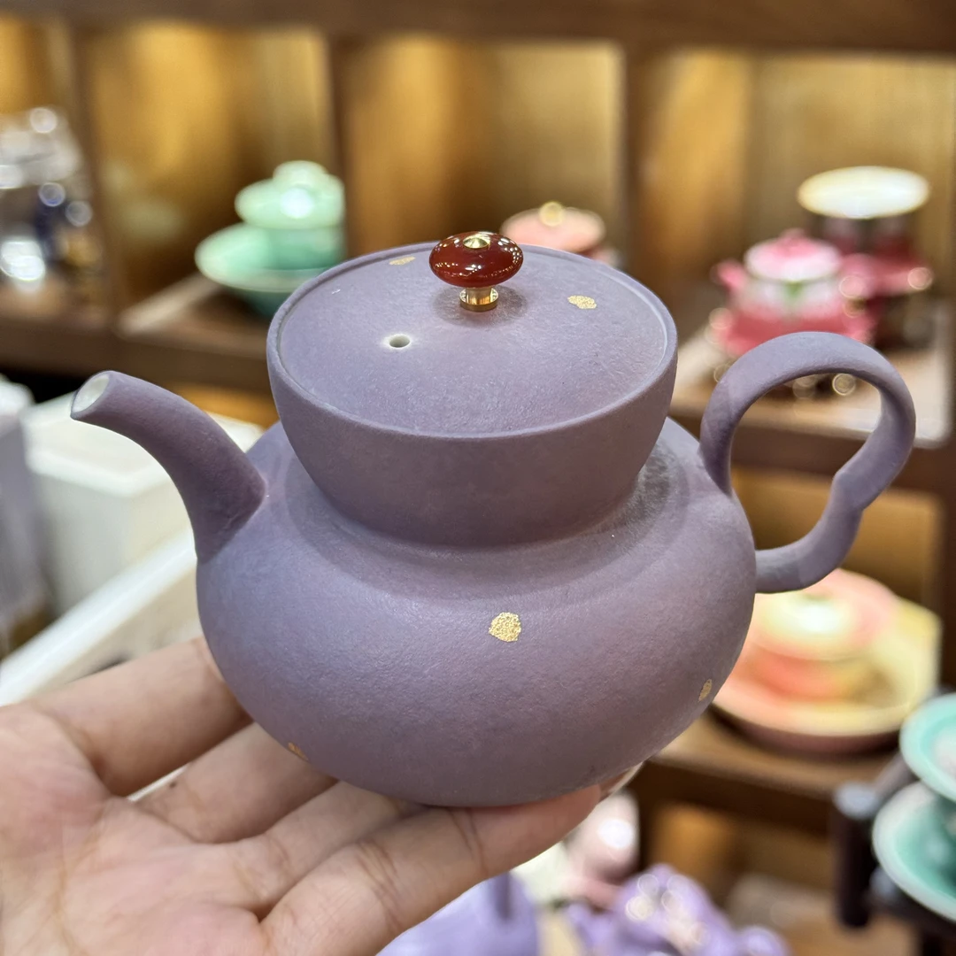 当代岩矿白云渺壶-薰衣紫点金A13909