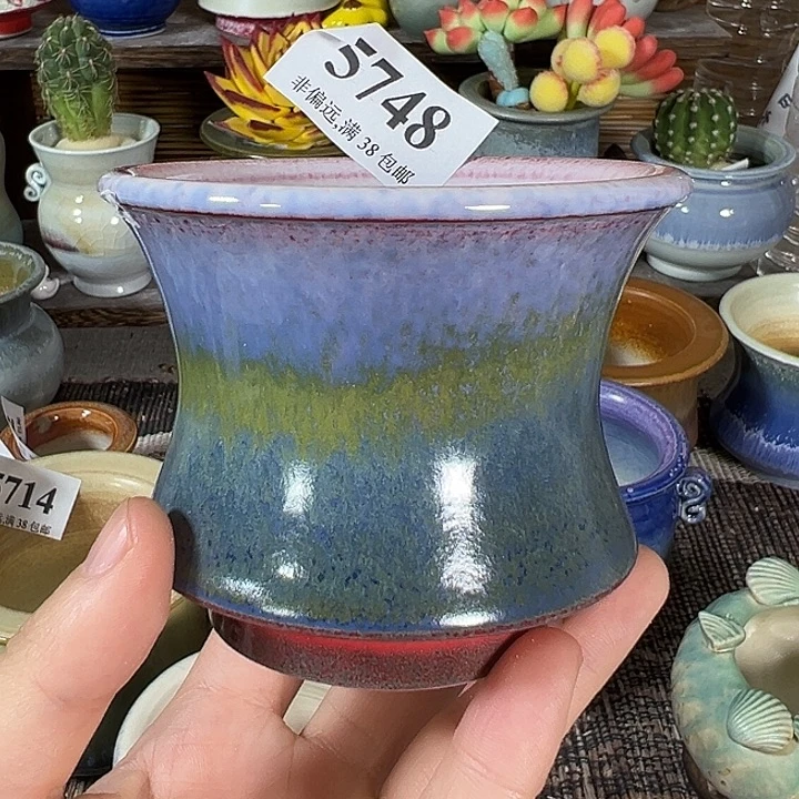 口8高7……手工花盆满30元包邮