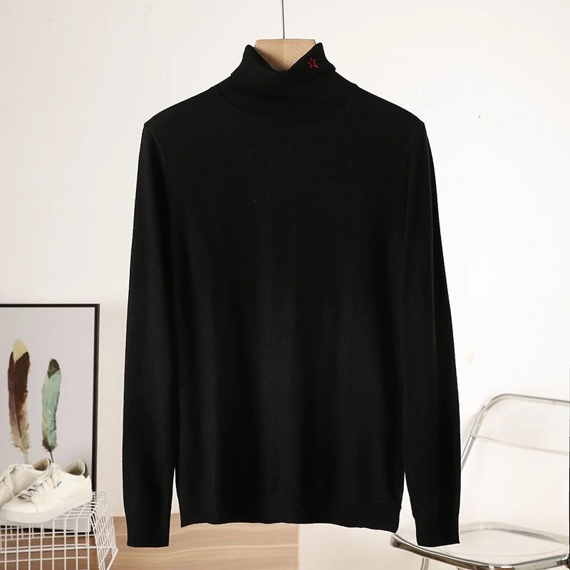 休闲保暖贴身打底柔软高领毛衣针织衫