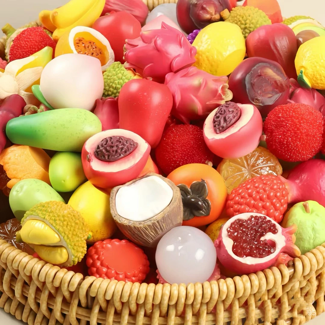 实色夜光混款超大水果DIY摆件