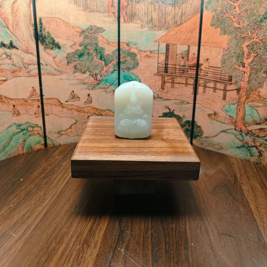 X和田玉观音吊坠0477