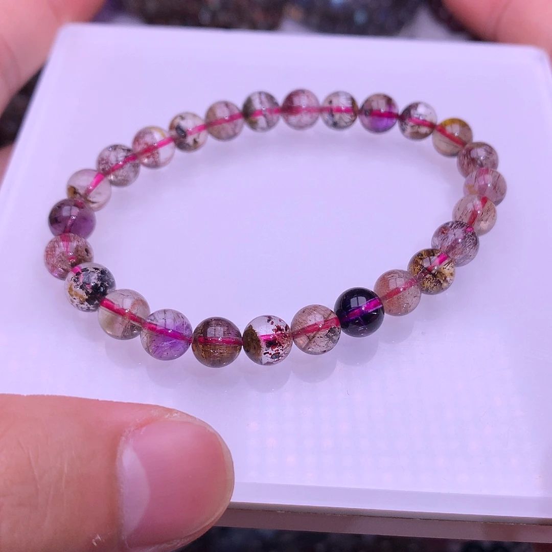 水晶手链未镶嵌7.4mm超七