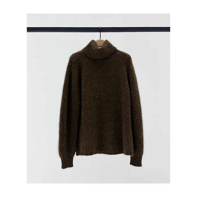 原厂孤品特价清！拍完则无！意大利进口合股拉绒高领羊绒衫G65