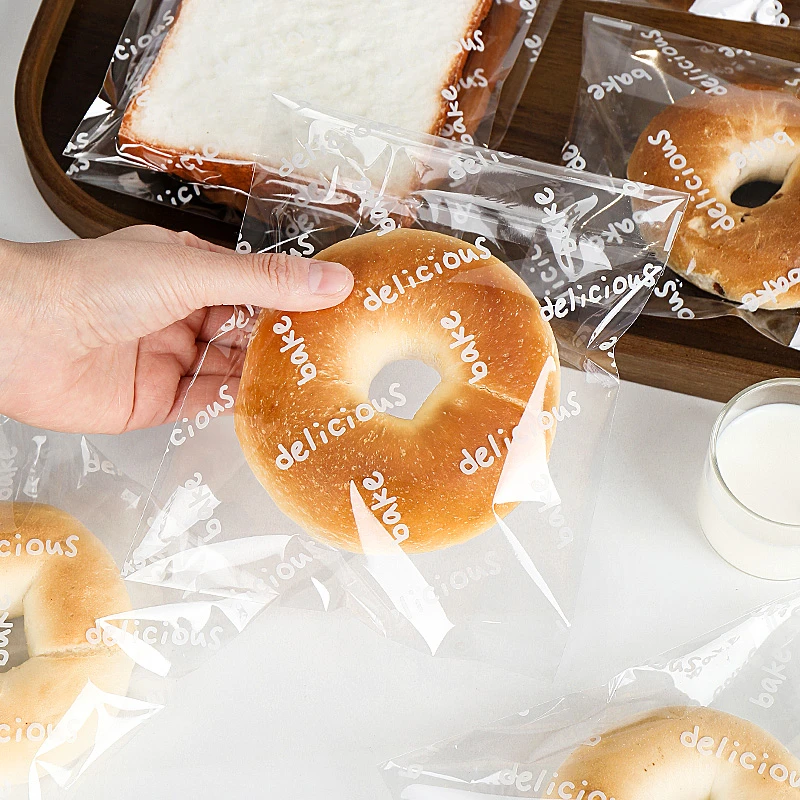 面包包装袋烘焙贝果自封袋子食品自粘打包三明治吐司蛋糕欧包饼干