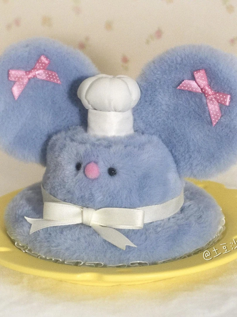 土豆沙手PotatoKiller原创手作古早感萌系鼠鼠帽小蛋糕礼帽