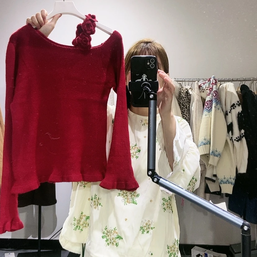 【闪购商品】红色斜肩