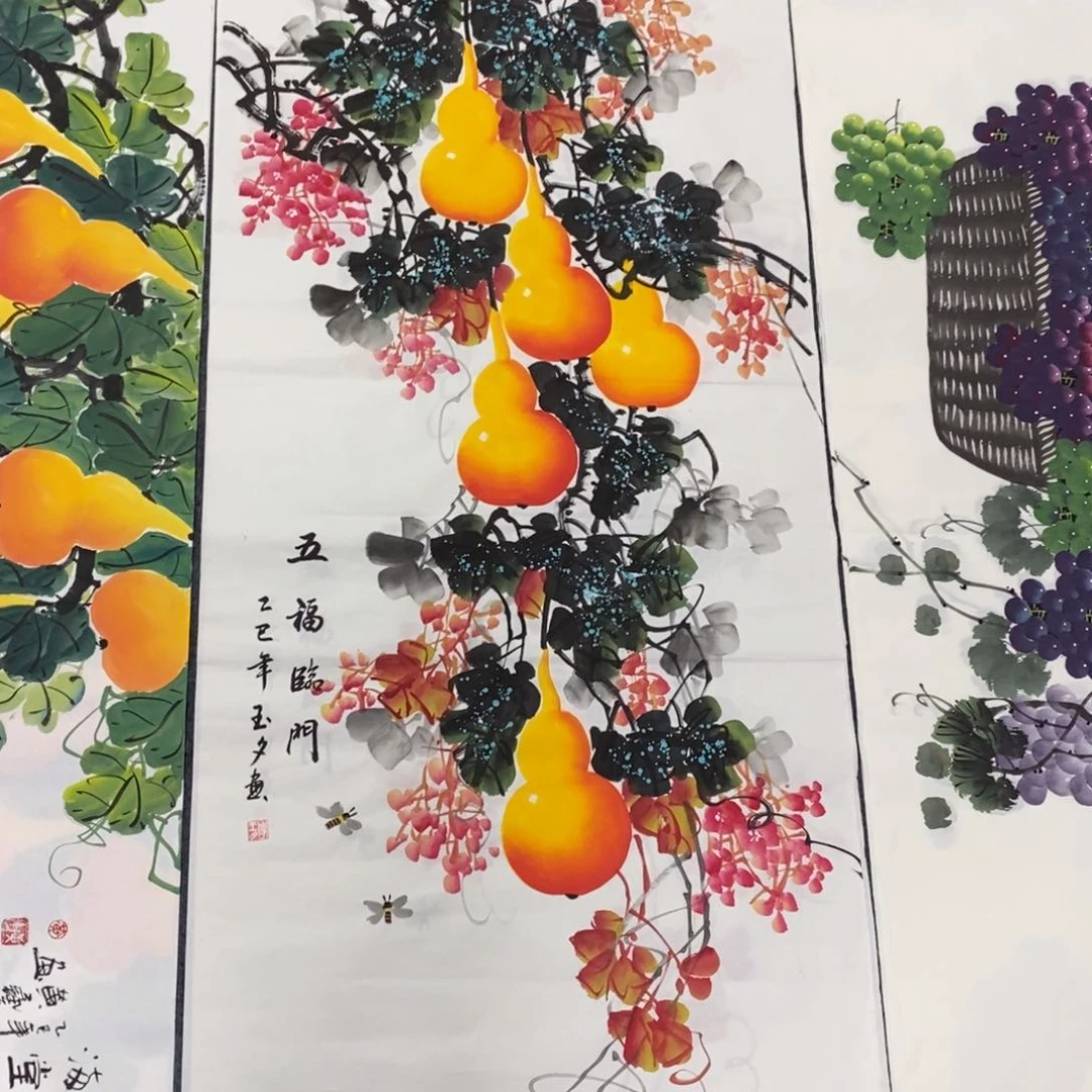 国画元*尺寸140✖️70四尺手绘画画