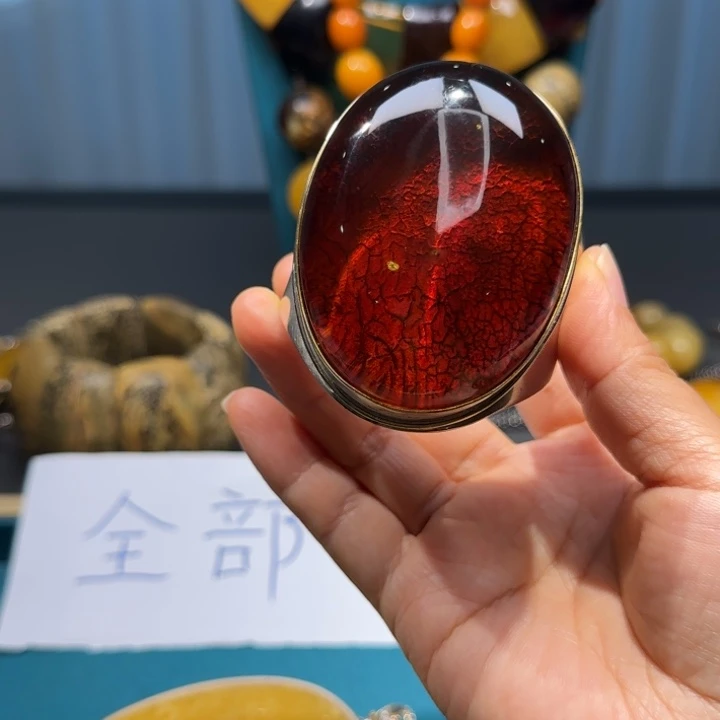 琥珀未镶嵌手链波兰设计款琥珀蜜蜡