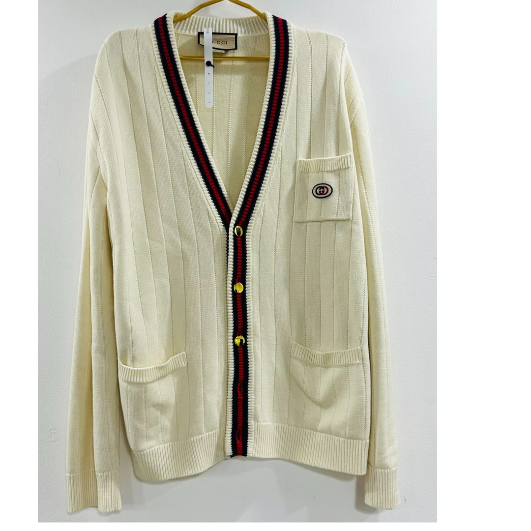 99新 GUCCI/古驰 GUCCI古驰开衫毛衣M码/E50219