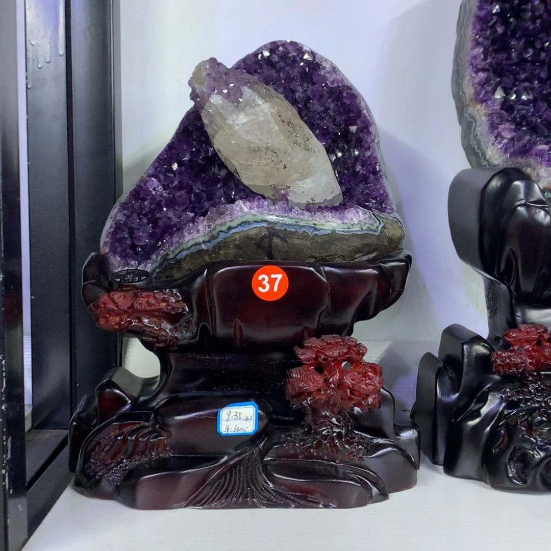 紫晶摆件未镶嵌莹