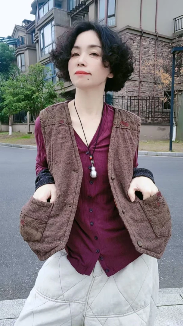 常规款厚款单排扣马夹毛马甲网红百搭休闲复古上衣拼接加绒