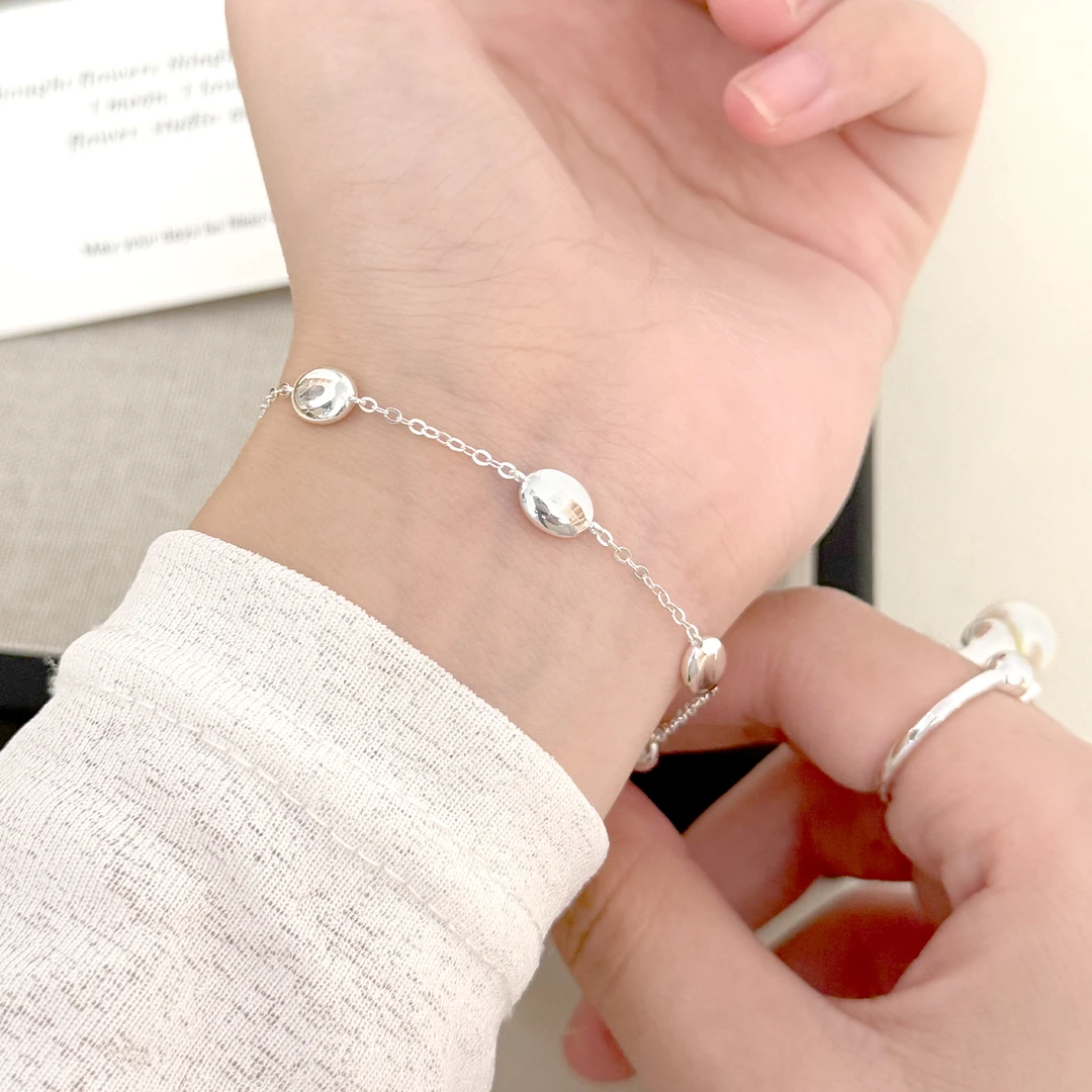 925银手链 豆豆女小众设计2025新款爆款ins风高级轻奢百搭配饰