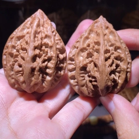 把件文玩核桃东北野生楸子小园 150