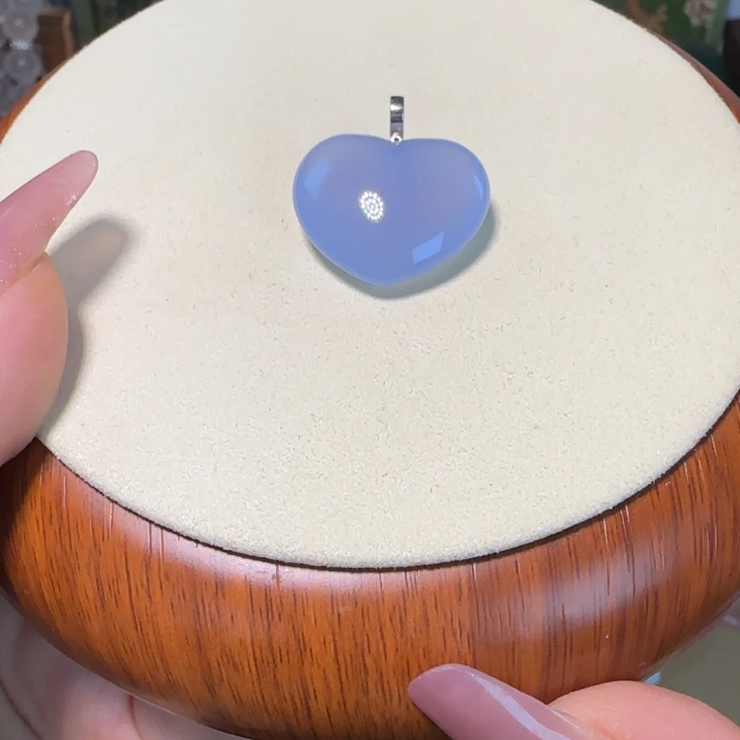 玛瑙/玉髓银S925镶嵌吊坠(不含链)