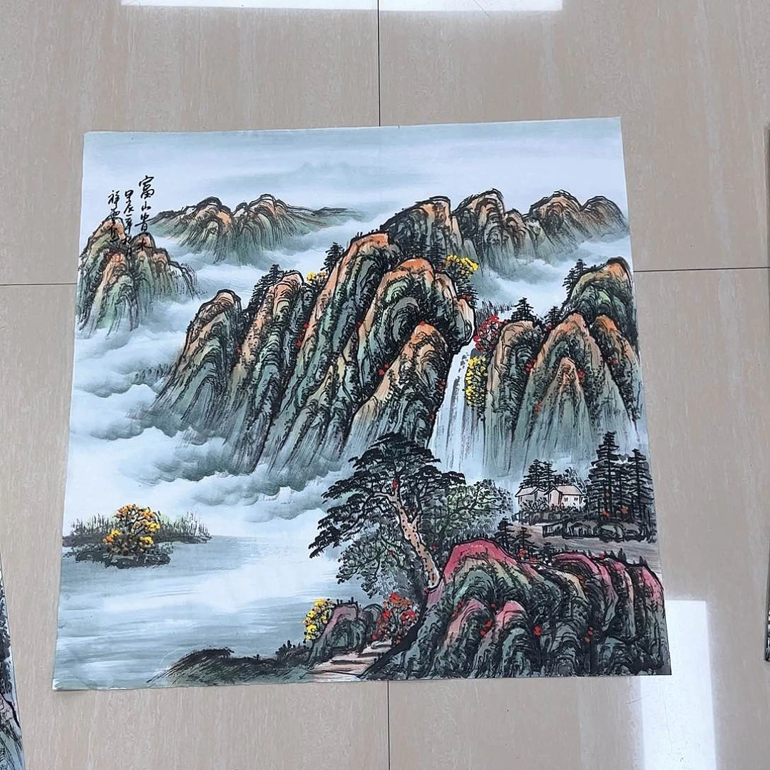 国画国画作品多次