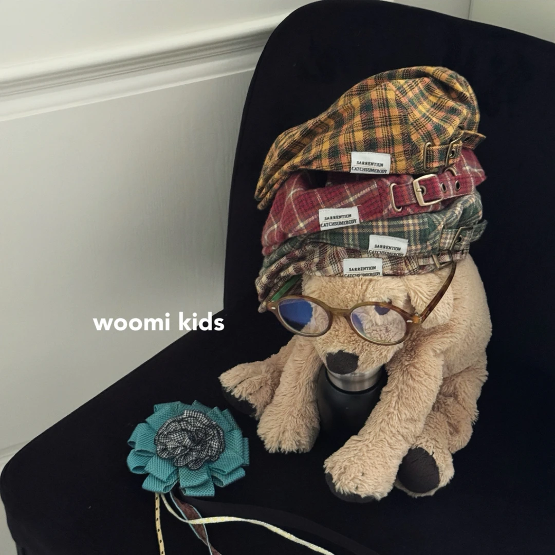 woomi·贝雷帽·宝宝四季款千禧复古时尚前进帽贝雷帽