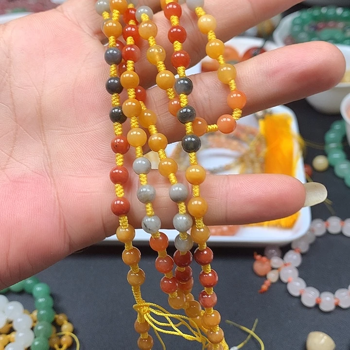 石英质玉未镶嵌颈饰毛衣链