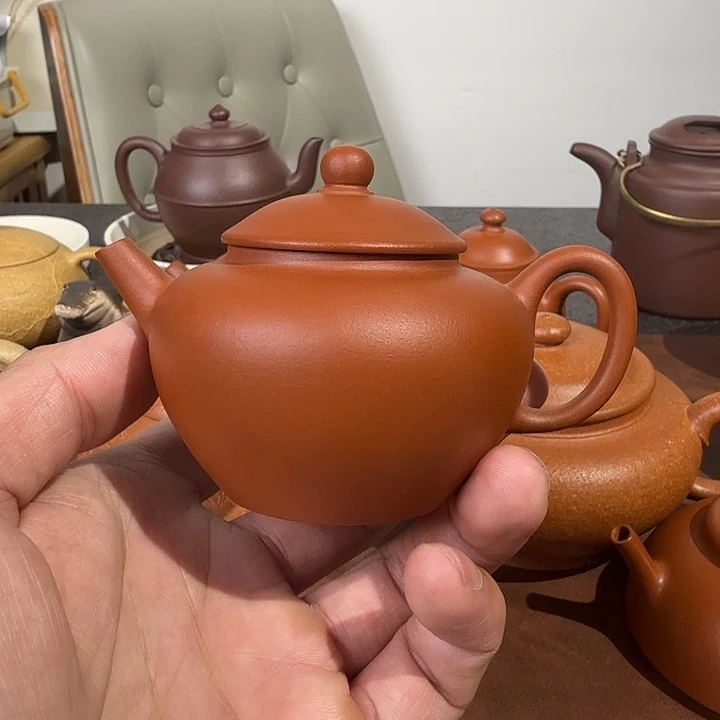 一****紫砂茶壶朱泥笠帽