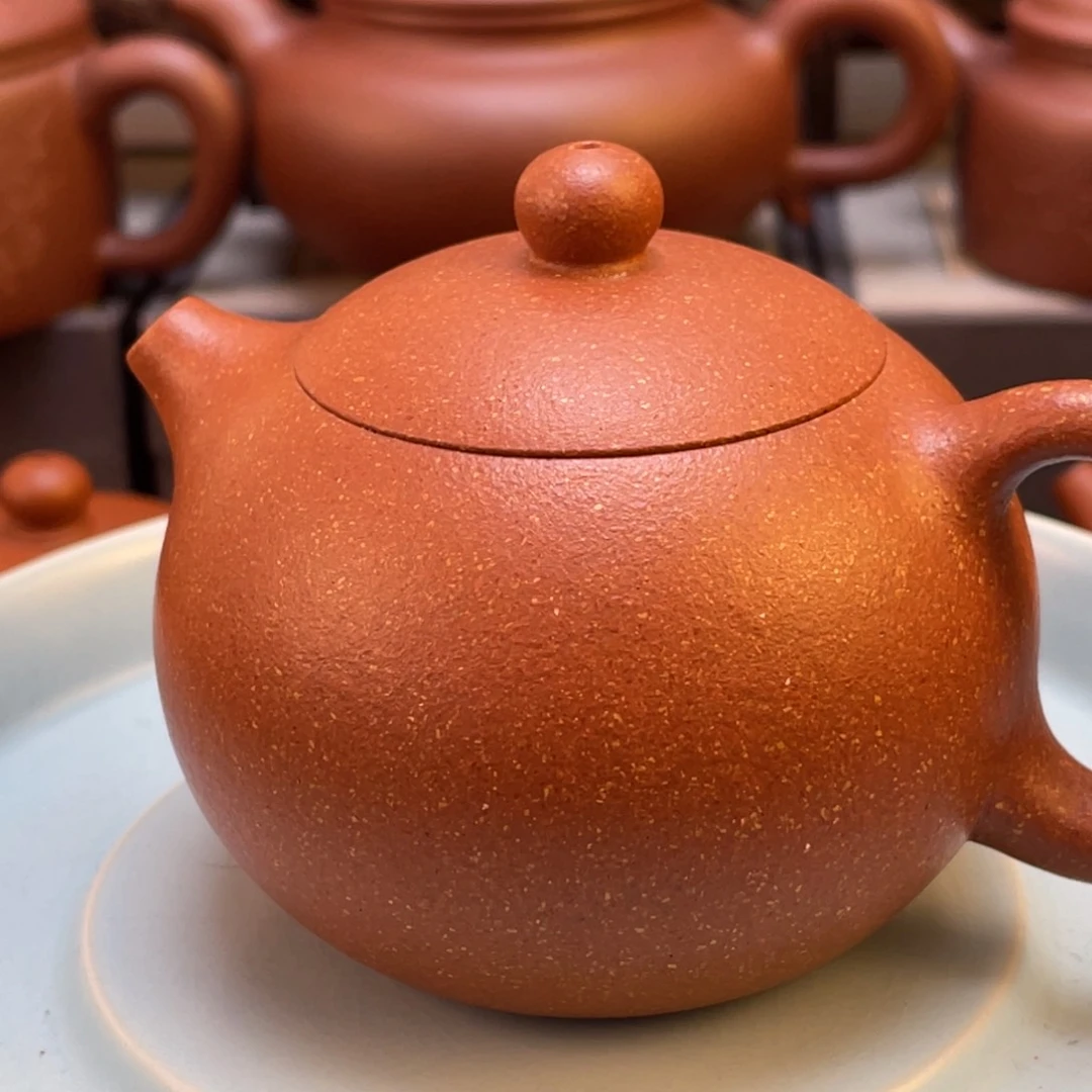紫砂茶壶微瑕红降坡西施1111111111111