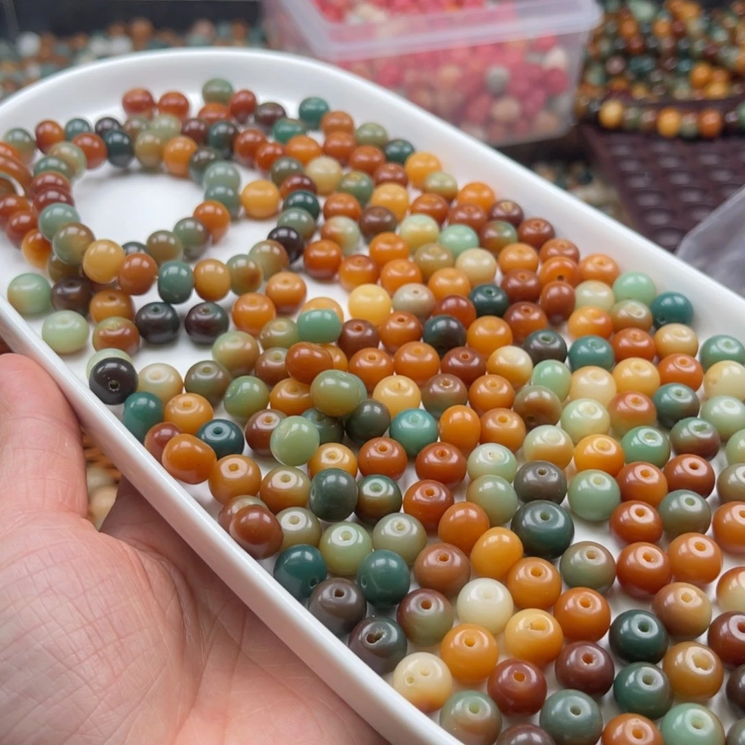 吊坠白玉菩提p x64/10mm/100颗敦煌苹果瑕