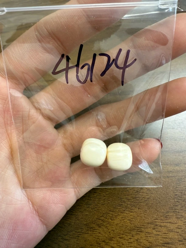 46124猛犸牙对珠老型珠配饰