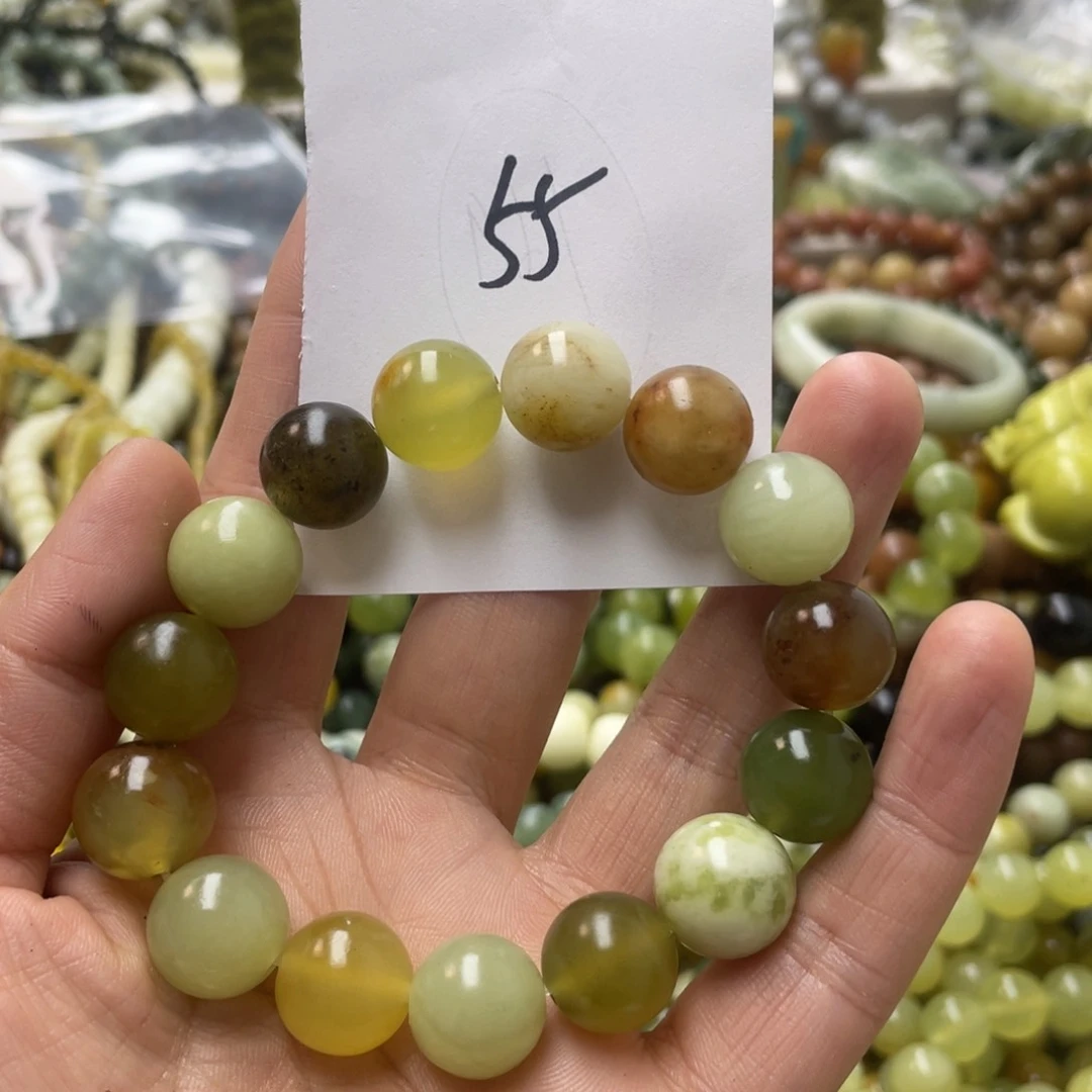 蛇纹石玉手链未镶嵌