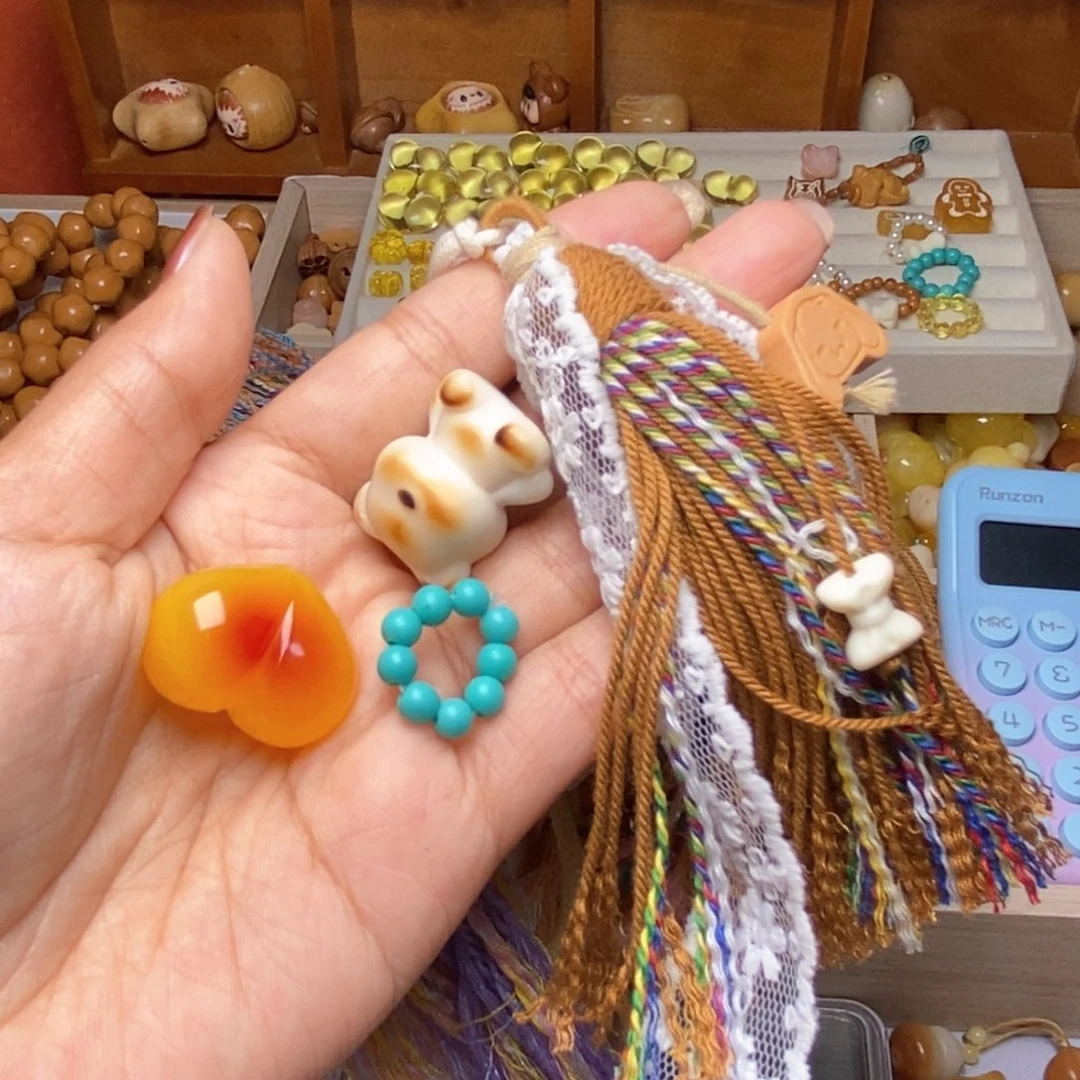 手串猴头核桃小熊仿蜜心绿卡焦糖玛奇朵