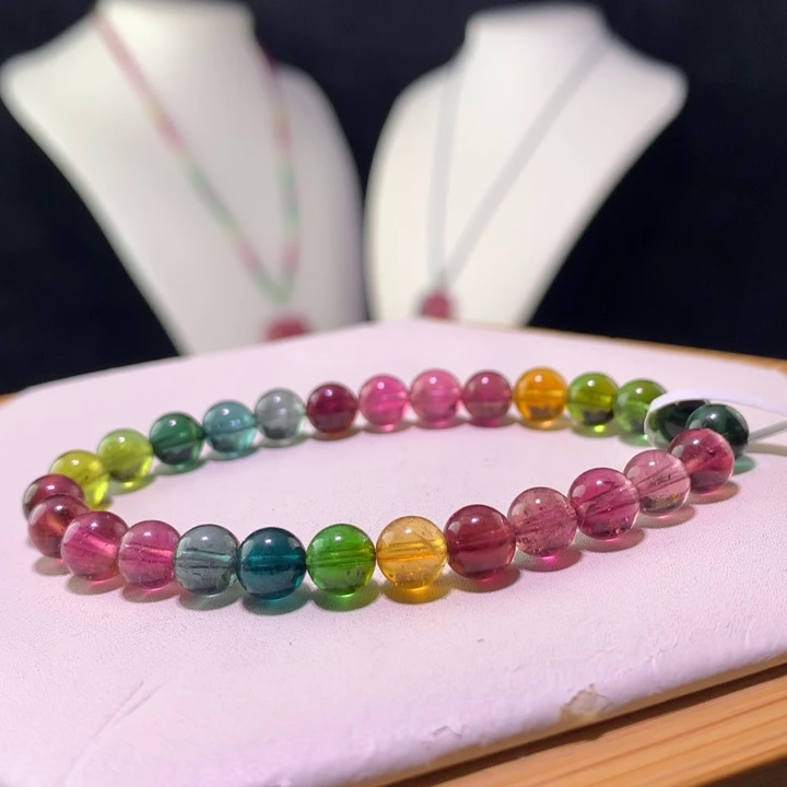 双色碧玺手链未镶嵌