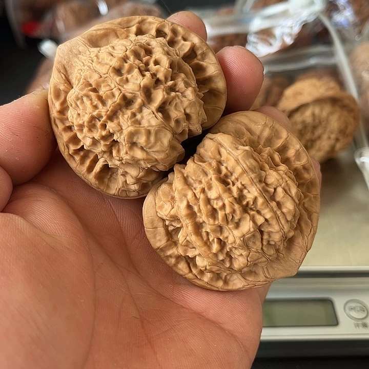 文玩核桃把件51尺麒麟纹官帽
