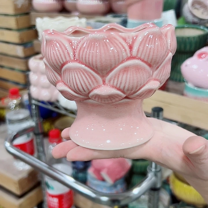 有孔，满10元发货多肉陶瓷花盆